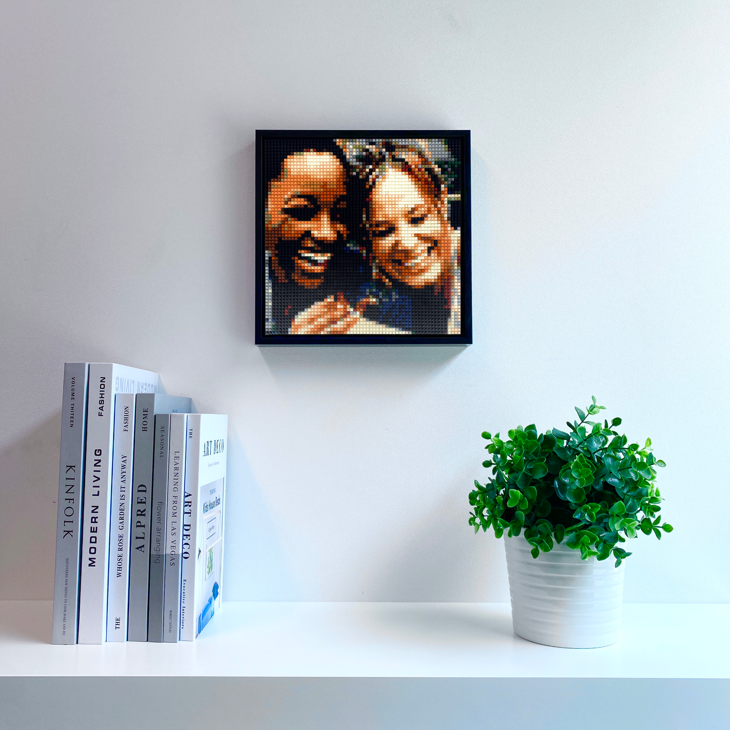 Custom Photo Brick Art 26x26cm, 3600pcs, 4mm Mini Bricks | Premium Frame & Tool Kit Included